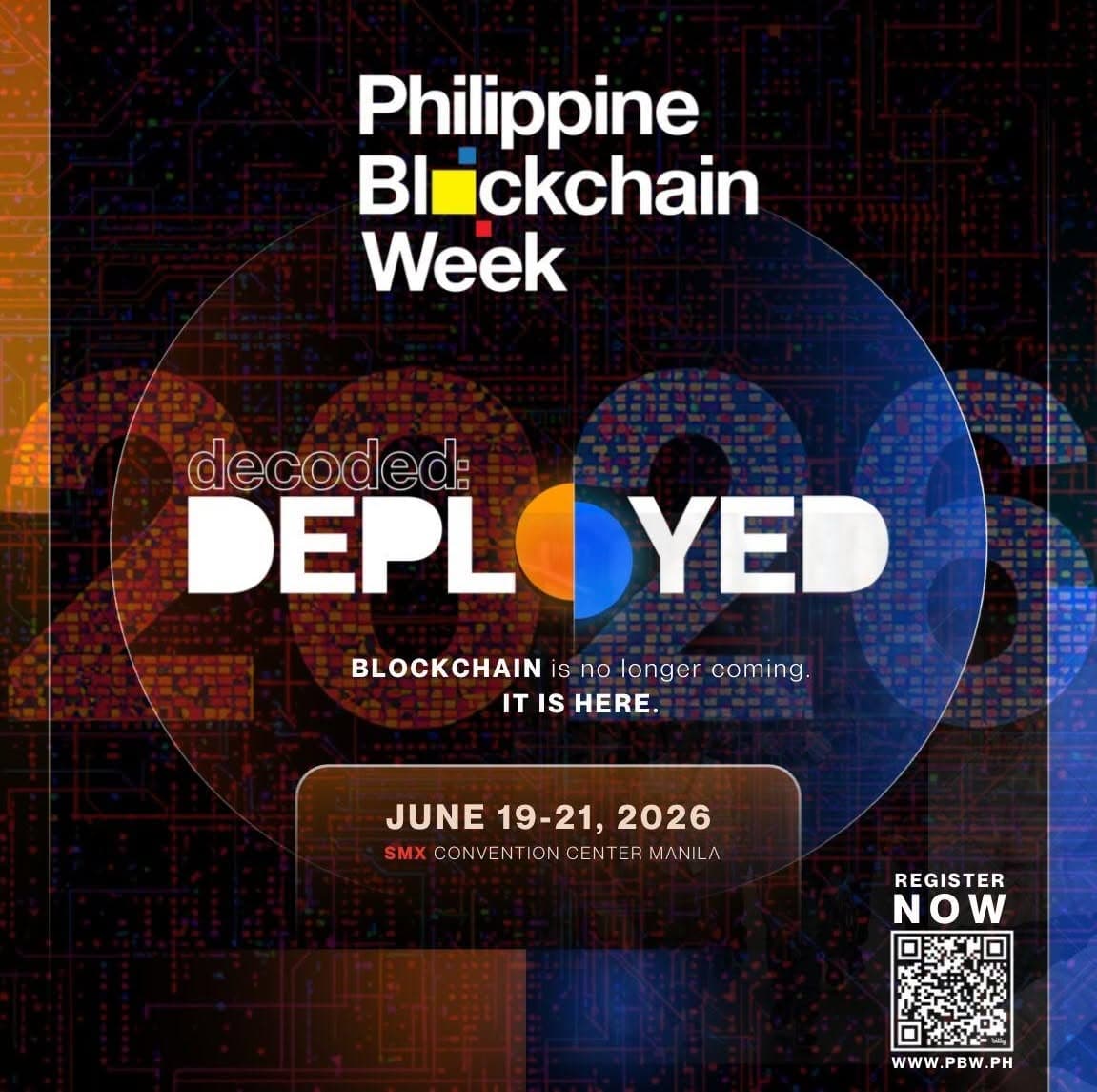 Philippine Blockchain Week 2026 official poster